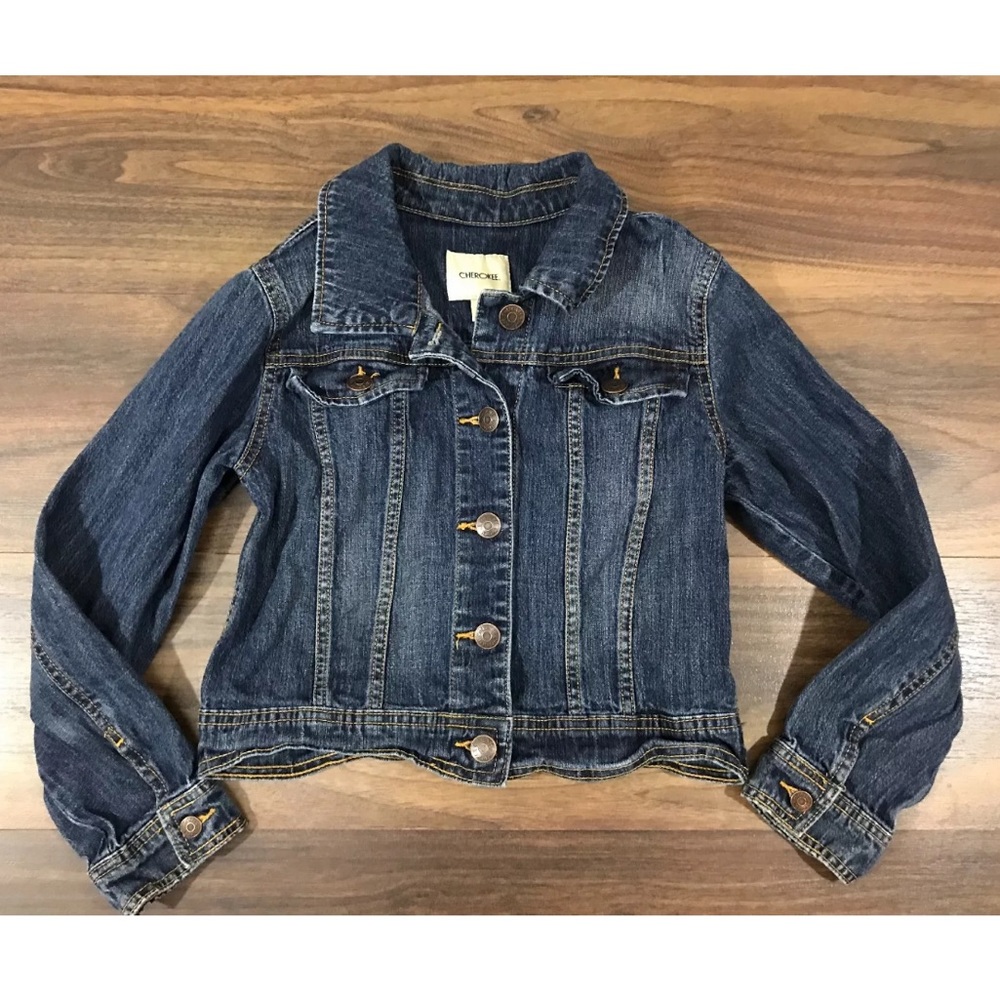 Cherokee Denim Jacket Girls Size L 10/12 Target